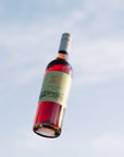 Blind Corner Organic and Biodynamic Margaret River Pinot Grigio against the sky