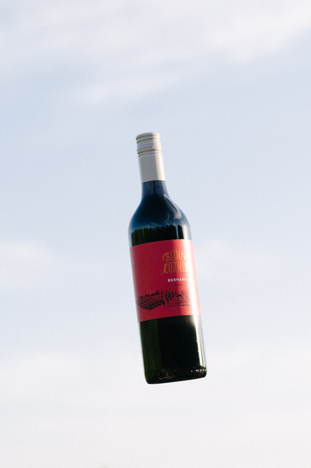 Blind Corner Bernard - Organic and Biodynamic Preservative Free Margaret River Cabernet against the sky