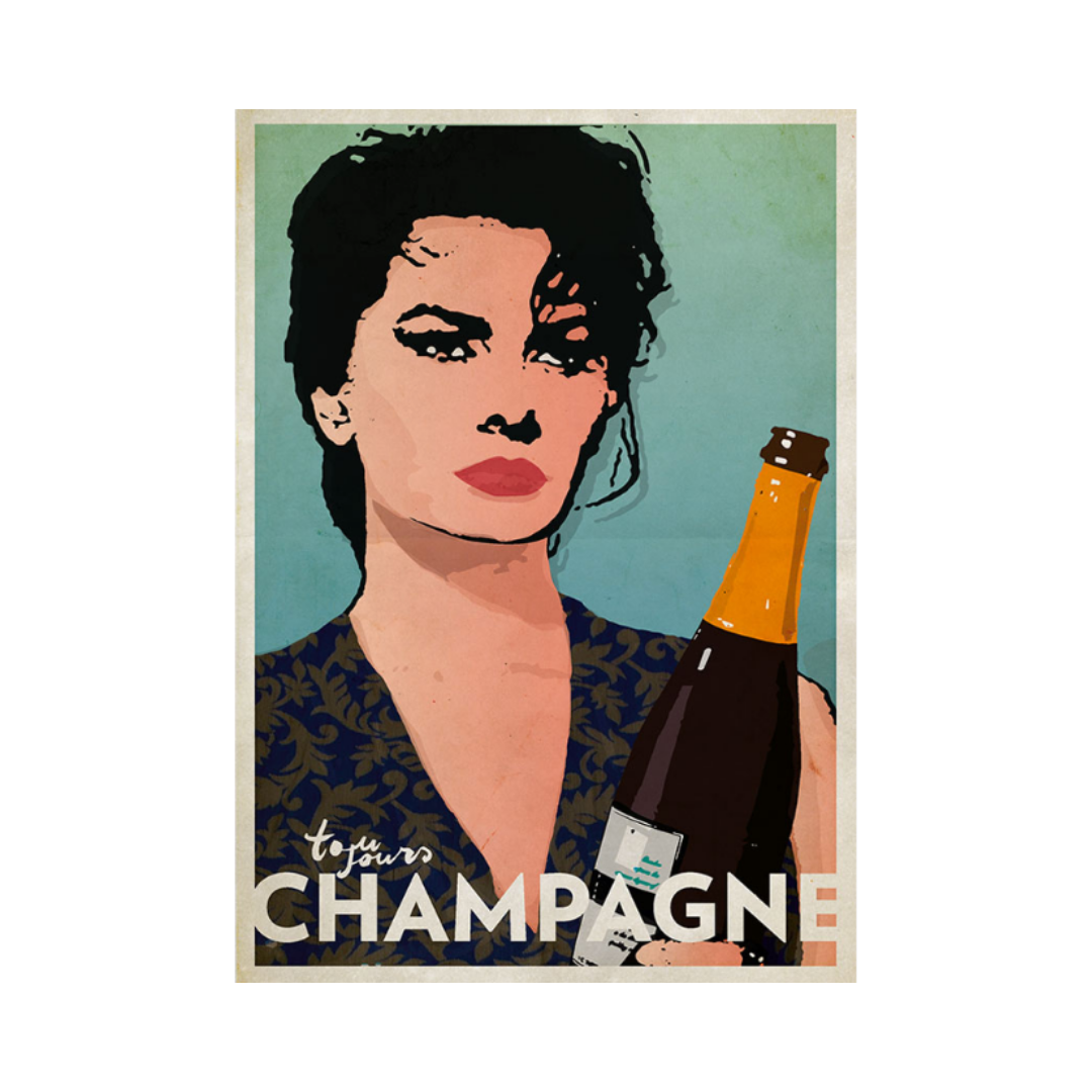 Toujours Champagne Poster