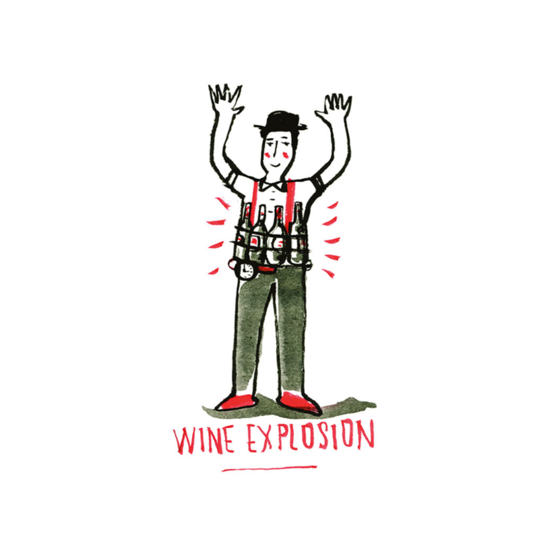 Wine Explosion Poster