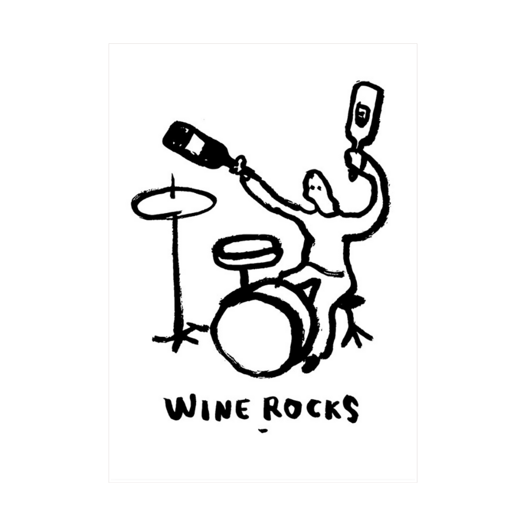 Wine Rocks Poster